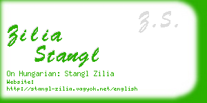zilia stangl business card